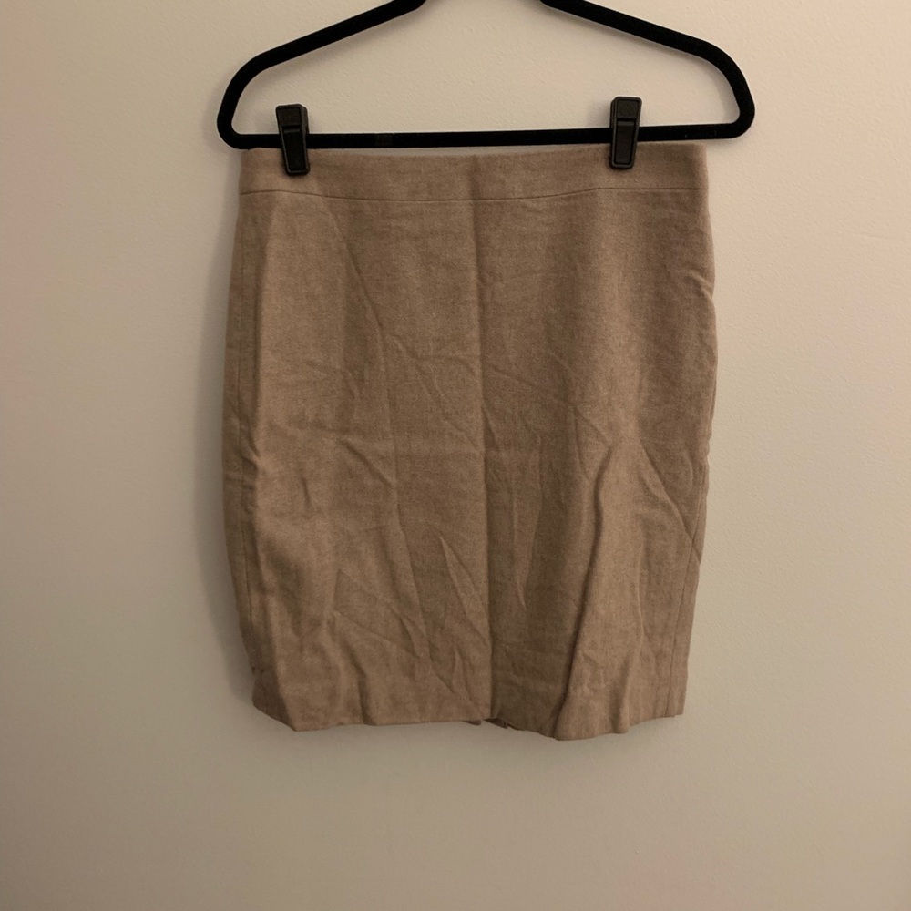Oatmeal Crew Pencil Skirt – Wool